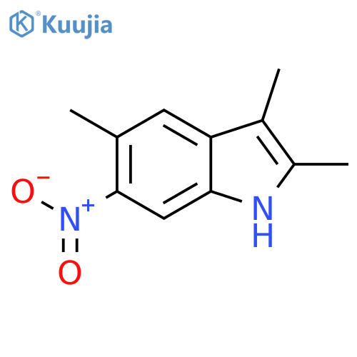 2,3,5-Trimethyl-6-nitro-1h-indole structure
