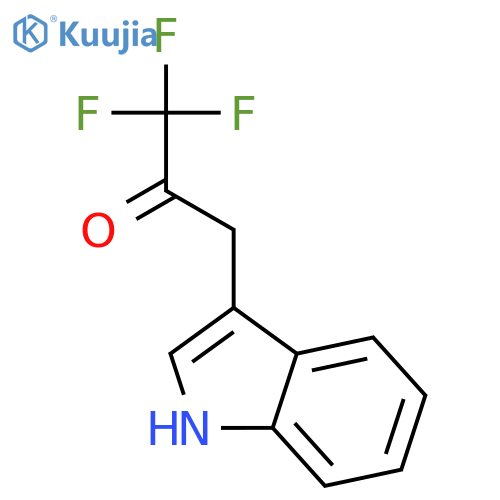 2-Propanone, 1,1,1-trifluoro-3-(1H-indol-3-yl)- structure