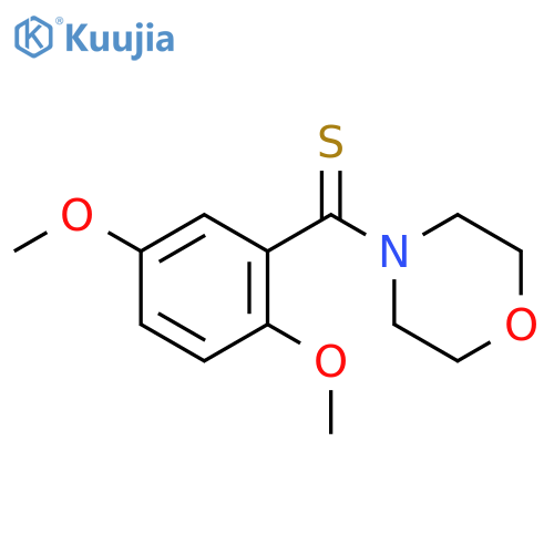 (2,5-dimethoxyphenyl)(morpholin-4-yl)methanethione structure