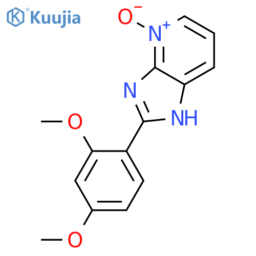 1H-IMIDAZO[4,5-B]PYRIDINE, 2-(2,4-DIMETHOXYPHENYL)-, 4-OXIDE structure