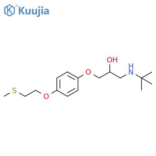 2-Propanol,1-[(1,1-dimethylethyl)amino]-3-[4-[2-(methylthio)ethoxy]phenoxy]- structure