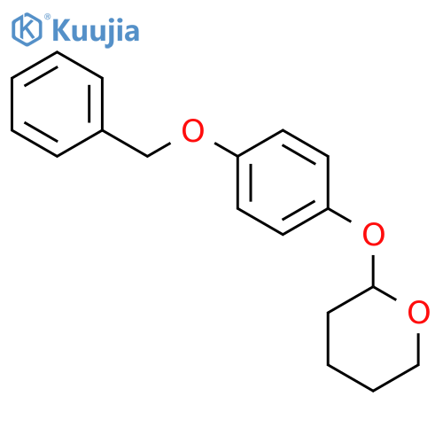 2H-PYRAN, TETRAHYDRO-2-[4-(PHENYLMETHOXY)PHENOXY]- structure