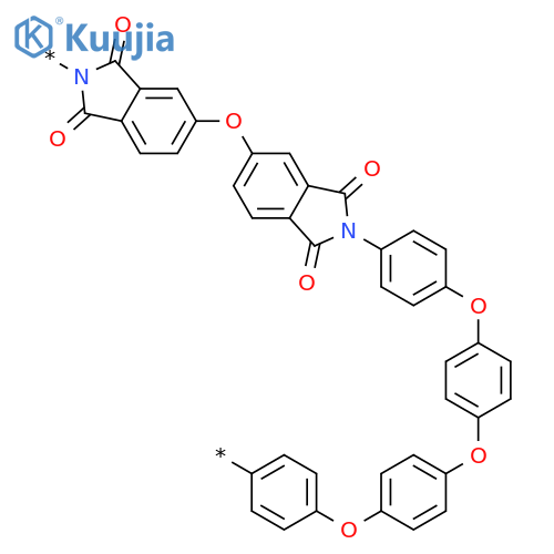 POLY[(1,3-DIHYDRO-1,3-DIOXO-2H-ISOINDOLE-2,5-DIYL)OXY(1,3-DIHYDRO-1,3-DIOXO-2H-ISOINDOLE-5,2-DIYL)-1,4-PHENYLENEOXY-1,4-PHENYLENEOXY-1,4-PHENYLENEOXY-1,4-PHENYLENE] structure