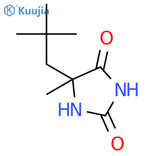5-(2,2-dimethylpropyl)-5-methylimidazolidine-2,4-dione structure