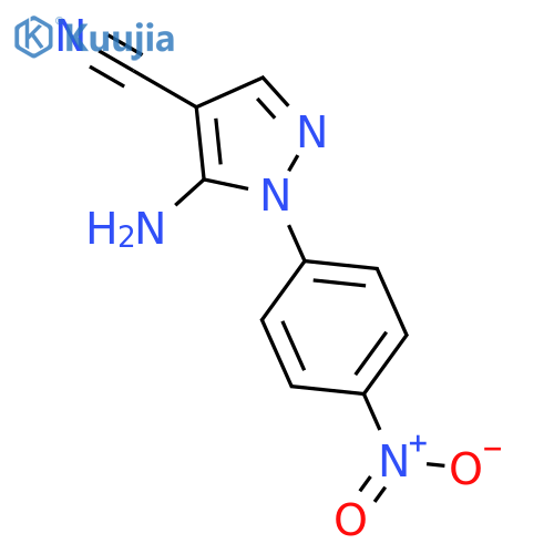 5-Amino-1-(4-nitrophenyl)-1H-pyrazole-4-carbonitrile structure