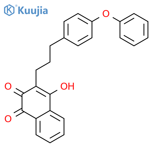 4-hydroxy-3-[3-(4-phenoxyphenyl)propyl]naphthalene-1,2-dione structure