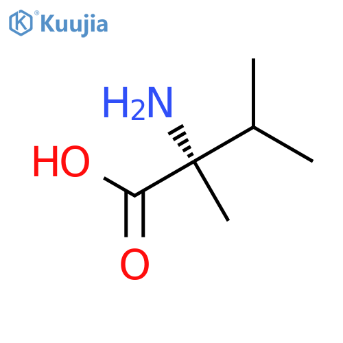 (S)-2-Amino-2,3-dimethylbutanoic acid structure
