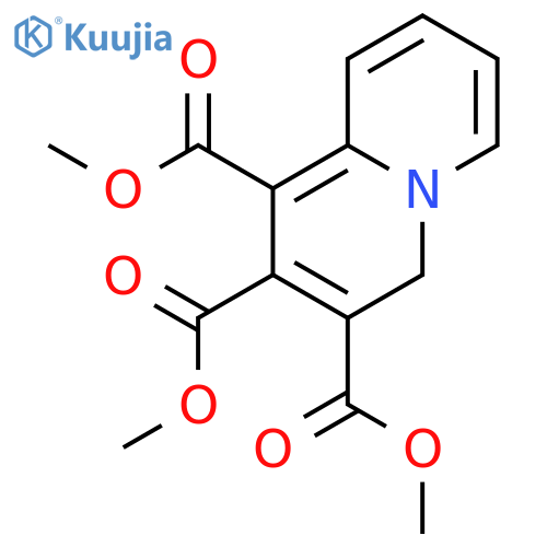4H-Quinolizine-1,2,3-tricarboxylic acid, trimethyl ester structure