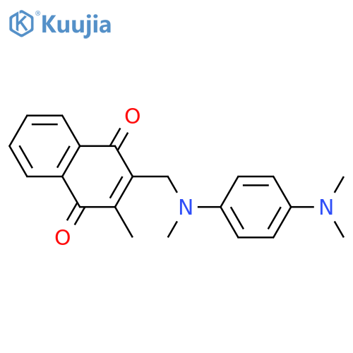 1,4-Naphthalenedione,2-[[[4-(dimethylamino)phenyl]methylamino]methyl]-3-methyl- structure