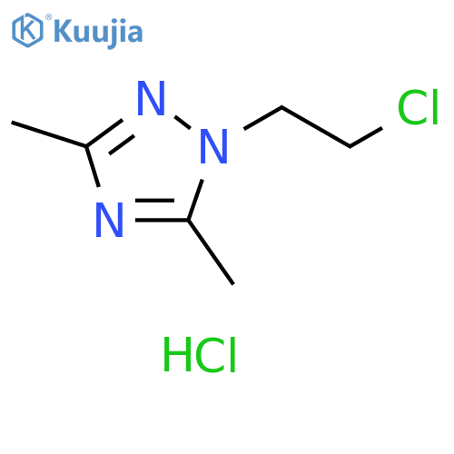 1-(2-Chloroethyl)-3,5-dimethyl-1H-1,2,4-triazole hydrochloride structure