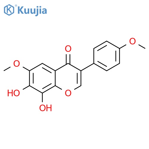 7,8-dihydroxy-6-methoxy-3-(4-methoxyphenyl)chromen-4-one structure