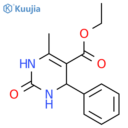 Ethyl 6-methyl-2-oxo-4-phenyl-1,2,3,4-tetrahydropyrimidine-5-carboxylate structure