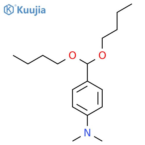 BENZENAMINE, 4-(DIBUTOXYMETHYL)-N,N-DIMETHYL- structure