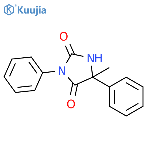 2,4-Imidazolidinedione, 5-methyl-3,5-diphenyl- structure