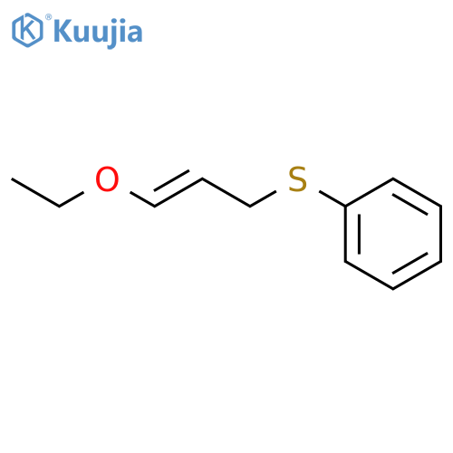 Benzene, [(3-ethoxy-2-propenyl)thio]- structure