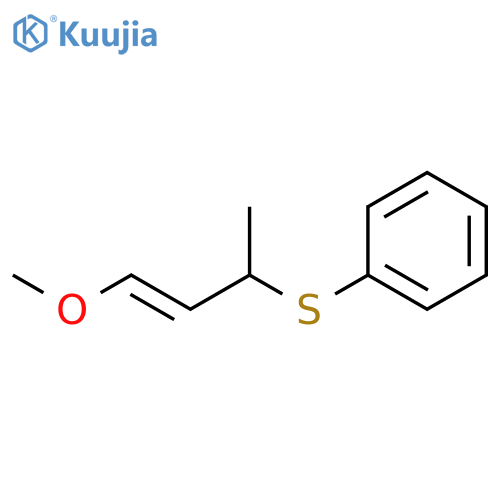 Benzene, [(3-methoxy-1-methyl-2-propenyl)thio]-, (E)- (9CI) structure