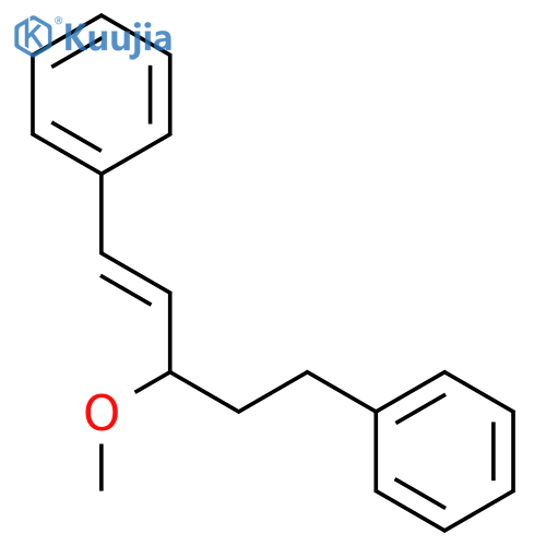 Benzene, 1,1'-(3-methoxy-1-pentene-1,5-diyl)bis- structure
