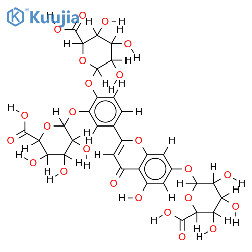 3',4',7-Tri-O-Glucuronoside-3',4',5,7-Tetrahydroxyflavone structure