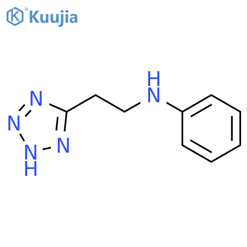 N-[2-(2H-tetrazol-5-yl)ethyl]aniline structure