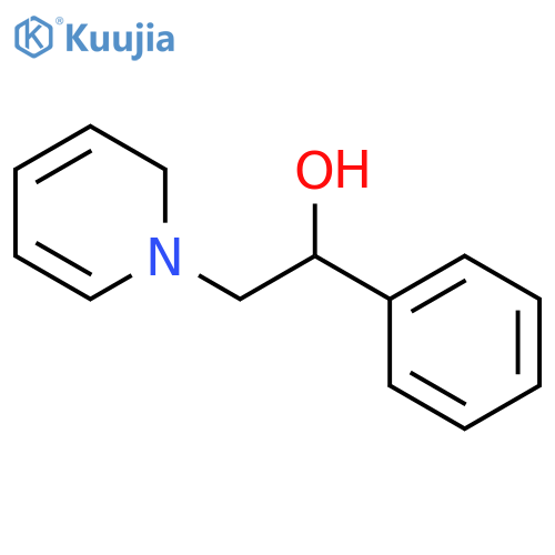 1-phenyl-2-pyridin-1-ium-1-ylethanol;iodide structure
