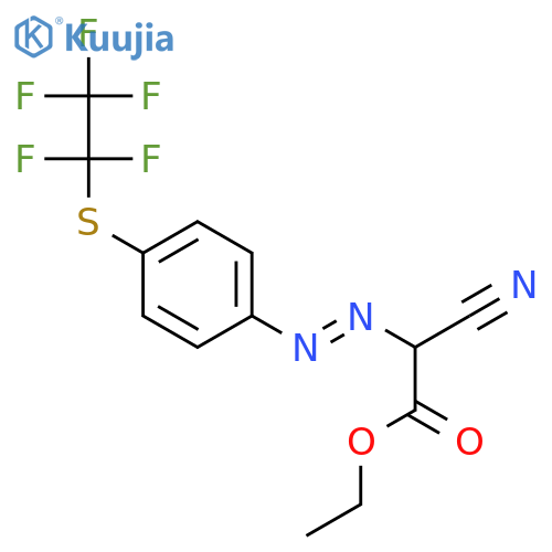 ACETIC ACID, CYANO[[4-[(PENTAFLUOROETHYL)THIO]PHENYL]AZO]-, ETHYL ESTER structure
