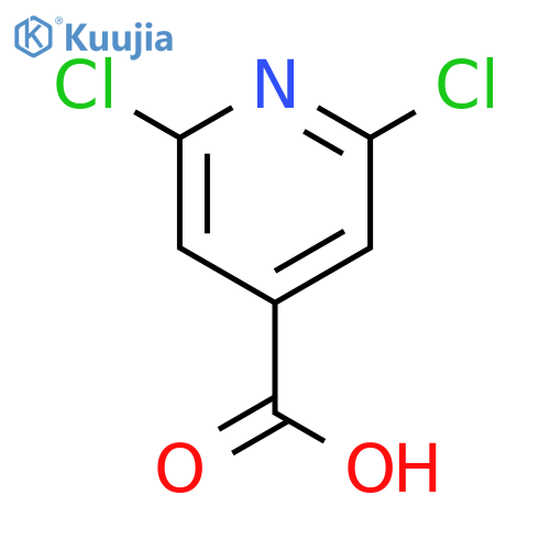 2,6-dichloropyridine-4-carboxylic acid structure