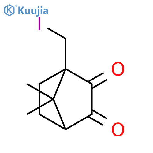 1-(iodomethyl)-7,7-dimethylbicyclo2.2.1heptane-2,3-dione structure