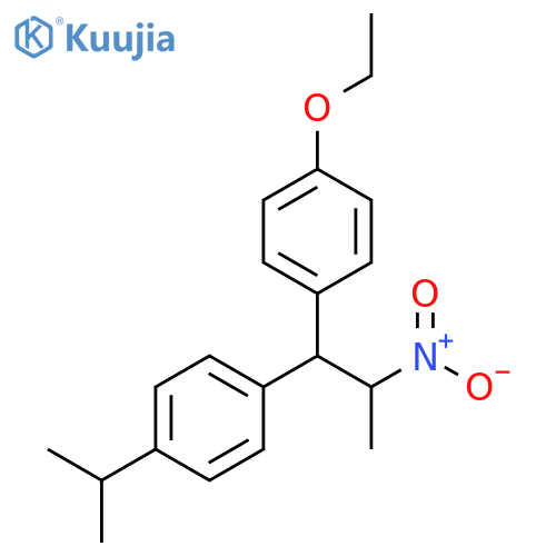 Benzene, 1-ethoxy-4-[1-[4-(1-methylethyl)phenyl]-2-nitropropyl]- structure