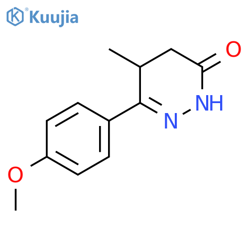 3(2H)-Pyridazinone, 4,5-dihydro-6-(4-methoxyphenyl)-5-methyl- structure