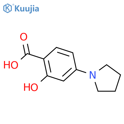 2-Hydroxy-4-(pyrrolidin-1-yl)benzoic acid structure