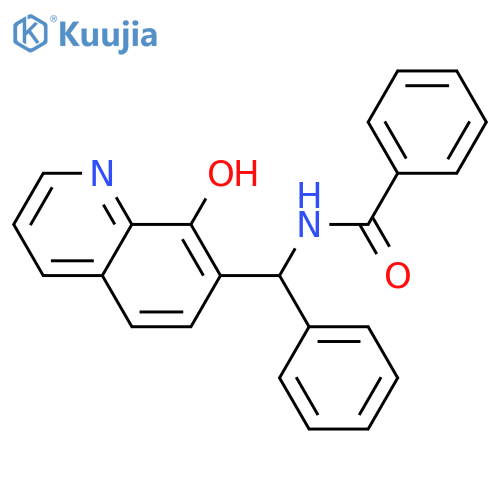 N-(8-hydroxyquinolin-7-yl)(phenyl)methylbenzamide structure