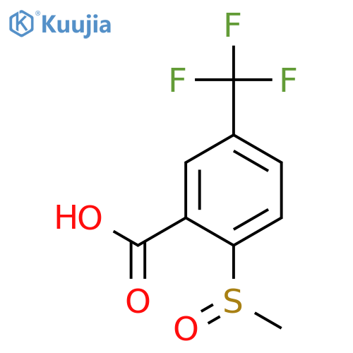2-methylsulfinyl-5-(trifluoromethyl)benzoic Acid structure