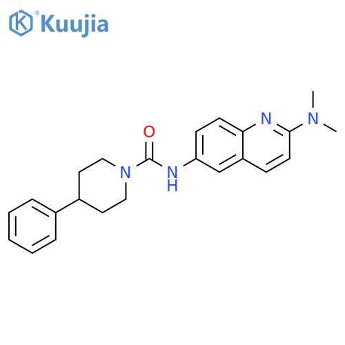 1-Piperidinecarboxamide, N-[2-(dimethylamino)-6-quinolinyl]-4-phenyl- structure