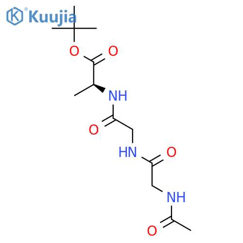 L-ALANINE, N-ACETYLGLYCYLGLYCYL-, 1,1-DIMETHYLETHYL ESTER structure