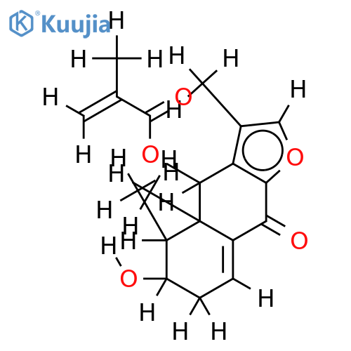 3beta-Hydroxy-6beta-(2-methylacryloyloxy)-9-oxoeuryopsin structure