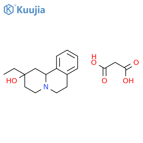 propanedioic acid - 2-ethyl-1,3,4,6,7,11b-hexahydro-2H-pyrido[2,1-a]isoquinolin-2-ol (1:1) structure