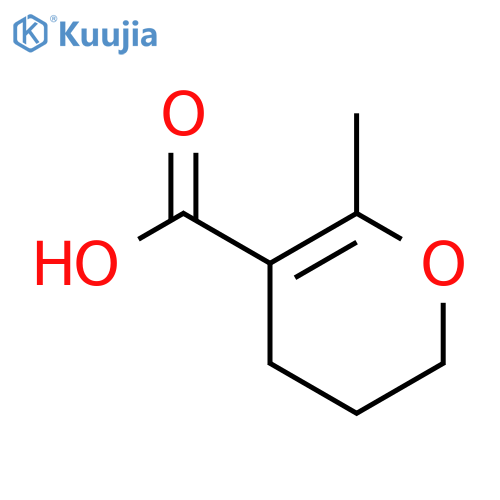 6-methyl-3,4-dihydro-2H-pyran-5-carboxylic acid structure
