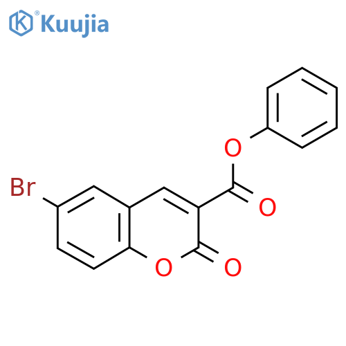 phenyl 6-bromo-2-oxo-2H-chromene-3-carboxylate structure