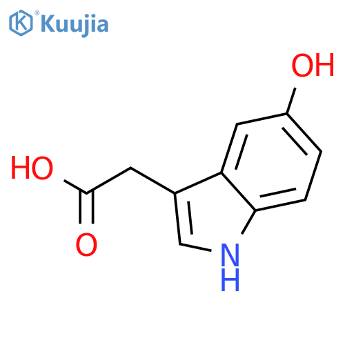 2-(5-hydroxy-1H-indol-3-yl)acetic acid structure