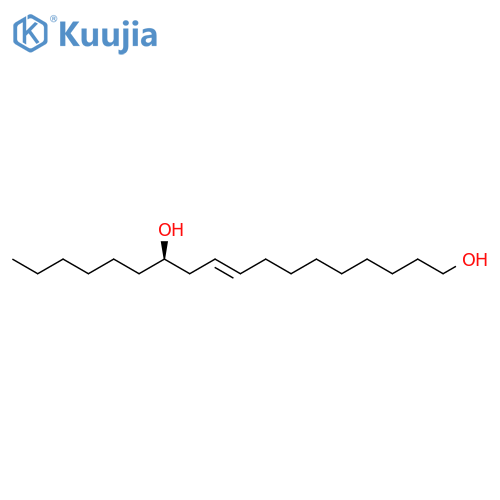 9-Octadecene-1,12-diol,(9Z,12R)- structure