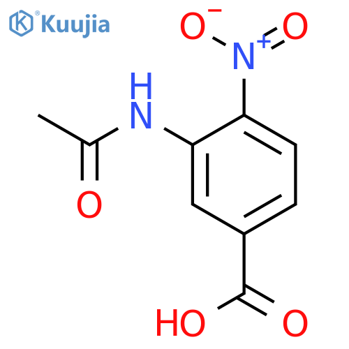 3-Acetamido-4-nitrobenzoic acid structure