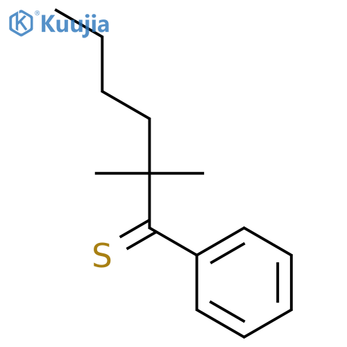 1-Hexanethione, 2,2-dimethyl-1-phenyl- structure