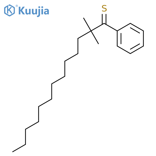 1-Tridecanethione, 2,2-dimethyl-1-phenyl- structure