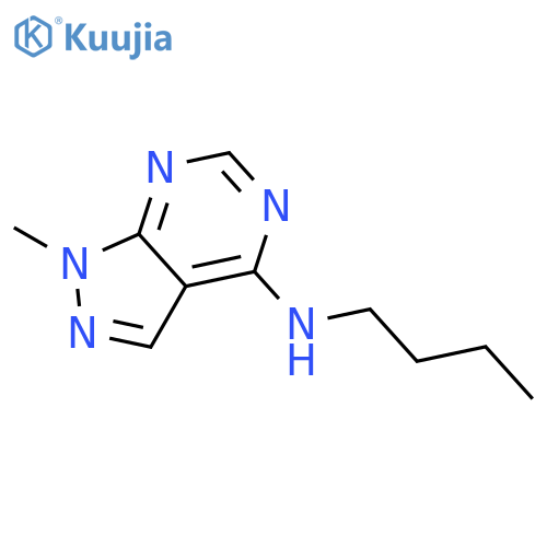 N-butyl-1-methyl-1H-pyrazolo3,4-dpyrimidin-4-amine structure