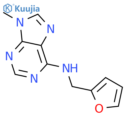N-(furan-2-ylmethyl)-9-methyl-9H-purin-6-amine structure