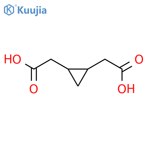 2,2'-cyclopropane-1,2-diyldiacetic acid structure