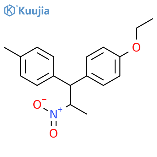 1-ethoxy-4-[1-(4-methylphenyl)-2-nitropropyl]benzene structure
