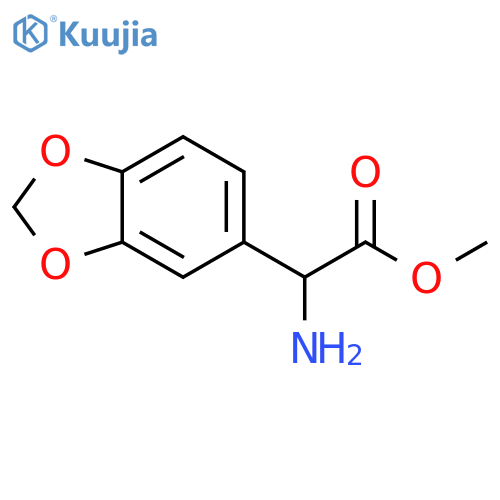 methyl 2-amino-2-(1,3-dioxaindan-5-yl)acetate structure