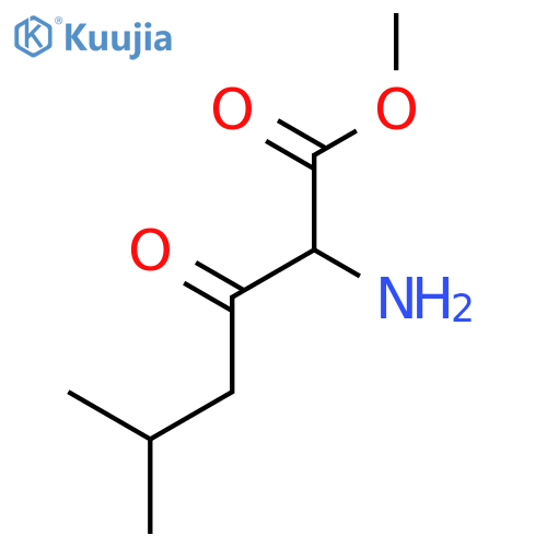 Methyl 2-amino-5-methyl-3-oxohexanoate structure