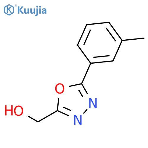 5-(3-methylphenyl)-1,3,4-oxadiazol-2-ylmethanol structure